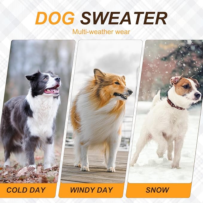 BEAUTYZOO Fall Sweater - Small Dog & Puppy Turtleneck Knitwear for Girls & Boys, Maple Leaf Cable Knit Pullover Outfit, Cat Apparel (Khaki, XXS)