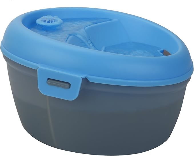 CoolerDog HealthSpring Pet Water Fountain – Ultra Quiet Filtered Dog & Cat Water Fountain with 3-Stage Filtration & Dental Care System, 4L (136 oz)