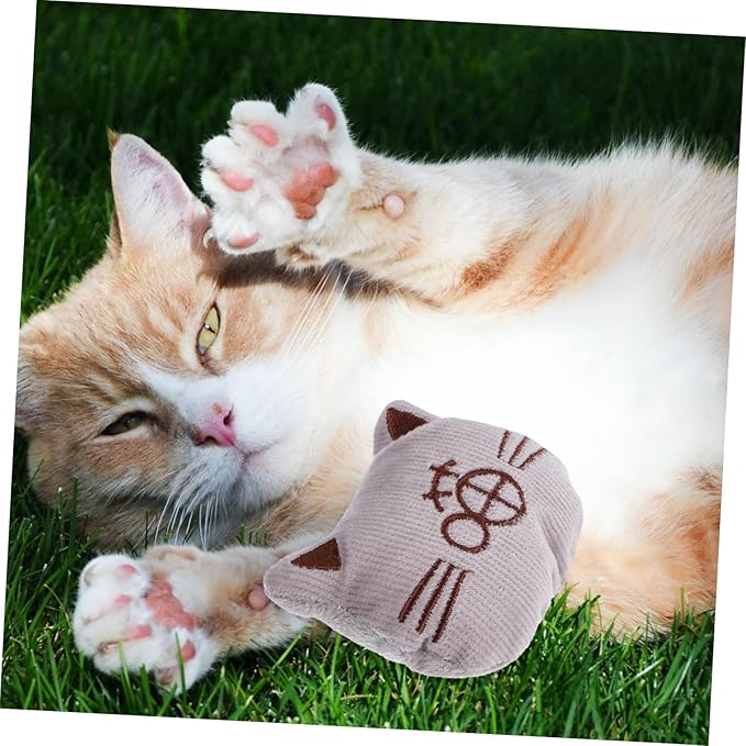 3pcs Plush Catnip for Indoor Cats Chew Molar Playthings Soft Cartoon Design Kitten Teasing and Dental Care Interactive Pet