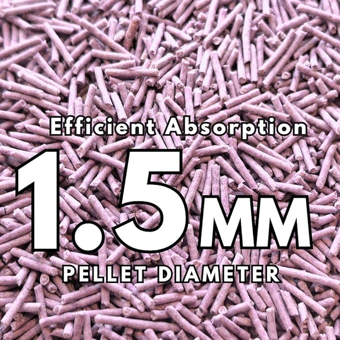 Pea Based Tofu Cat Litter, Dust Free Cat Litter, Low Tracking, and Natural Odor Control, Flushable (2 Bags, Lavender)