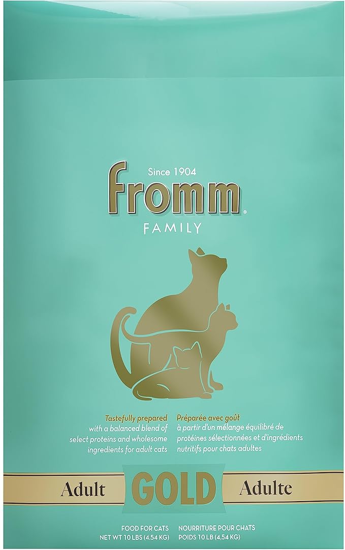 Fromm Adult Gold Dry Cat Food - Premium Cat Food for Adult Cats - Chicken Recipe - 10 lb