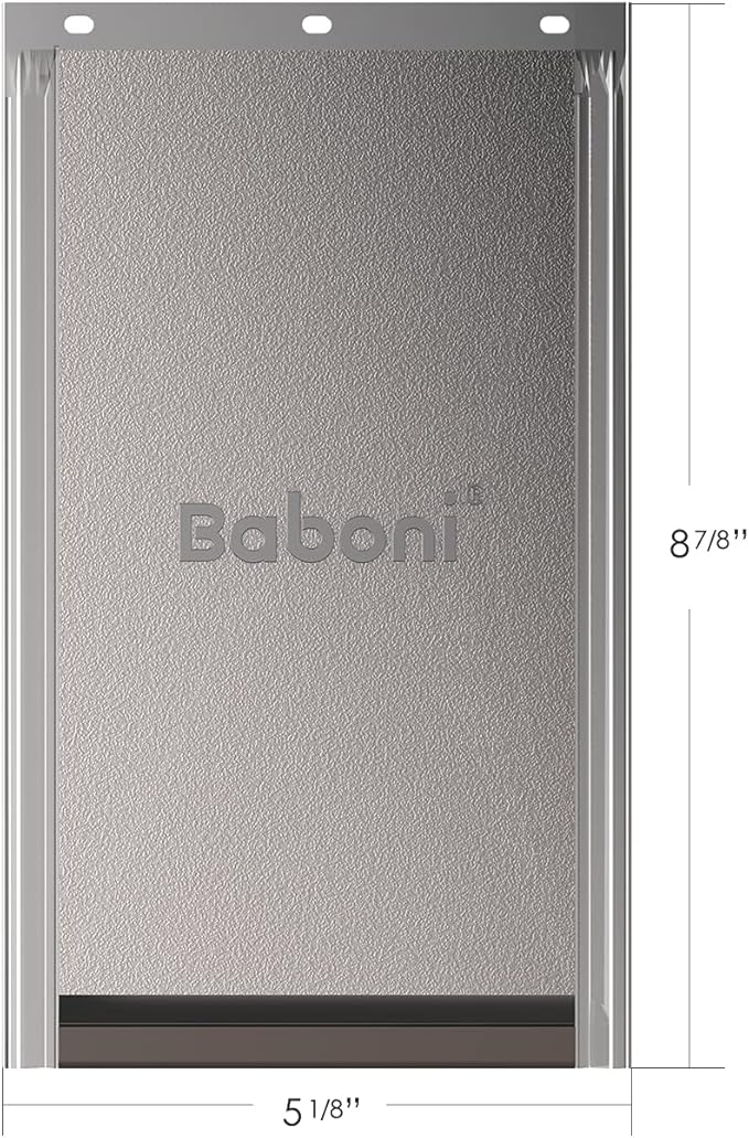 Baboni Replacement Flap for Dog and Cat Doors Including Screws, Small(5 1/8 in x 8 7/8 in)
