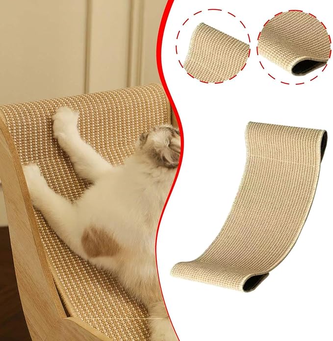 Sisal Cat Scratcher Replacement Cover for Lounge Chair - 23.62x11.81x0.79 inch Pet Napping Pad Rug Resting Mat Accessories
