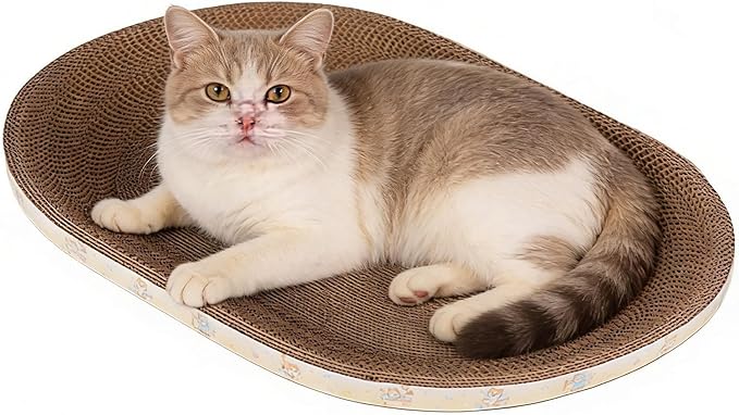 Cat Cardboard Scratcher - Funny Corrugated Furniture Protector,Cat Scratcher Bed Pet Supplies - for Small Large Kitten Play Sleep Outdoor Home Living Room Bedroom Floor