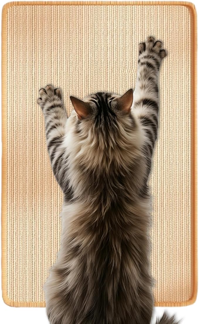 Cat Scratch Pad | Adhesive Furniture Protection Scratching Board,Sisal Indoor Cat Scratcher | for Home Apartment Farmhouse Bedroom Balcony Sofa Bed Floor