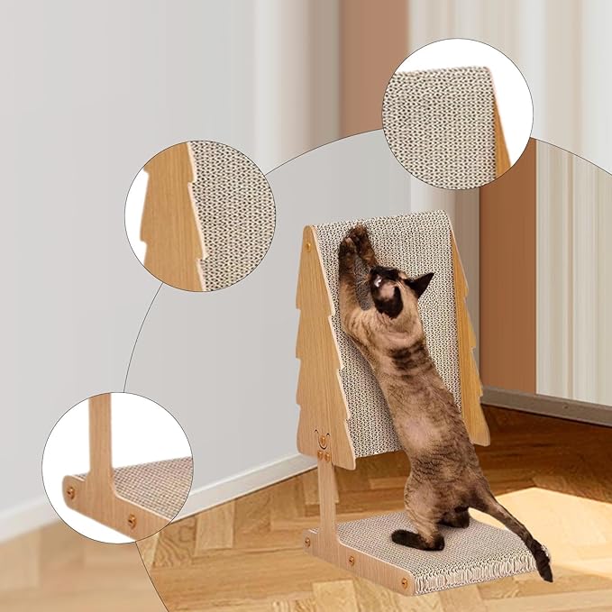Cat Scratcher Bed Scratcher Board Sofa Furniture Protector,Wear Resistant,Cat Scratching Mat,Kitten Couch for Pet Birthday, L