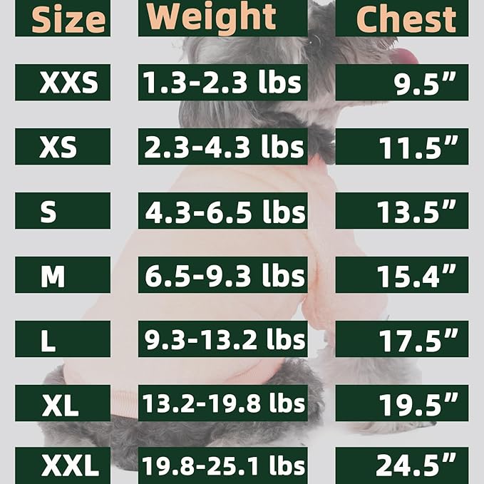 Dog Sweater | 2-Pack Clothes Jackets XXS - XXL for Small Dog Breed (Male & Girl), Super Soft Winter Coats Sweaters for Dogs and Cats, Pet Apparel Outfits (Wine red,Dark Green, X-Small)