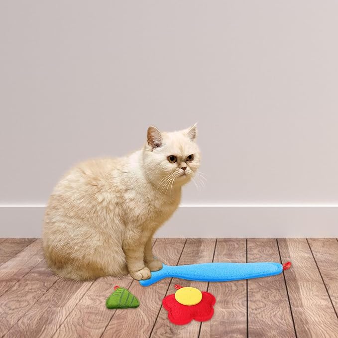 6pcs Catnip Set with Felt Mushroom Design, Interactive Kitten Chew for Indoor Play, Non-Toxic Catnip Stuffed for Cats and Kittens Style