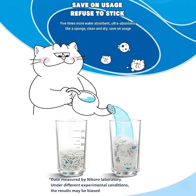 NIKORO Tofu Cat Litter,Strong Clumping Cat Litters,Odor Control and Unscented Ultra Absorbent Water Flushable Bentonite Tofu Cat Litter,Dust Free Scent Free,21 lbs(5.29 lbs×4Bags)