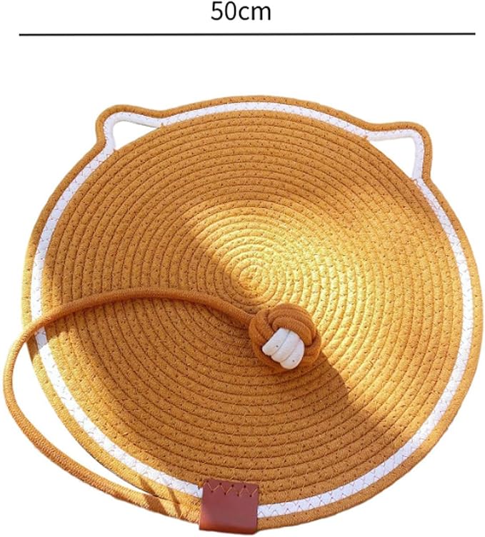Cat Scratch Scratching Pad Lightweight Sleeping Bed Anti Slip for Sofa Couch Floor with Ball Furniture Protector, Caramel