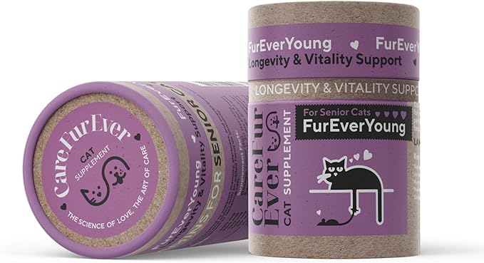 Vitamin Treats for Senior Cats: Immune Health, Longevity, Brain Function, Vision & Overall Vitality in Aging Cats (30 Days Supply)