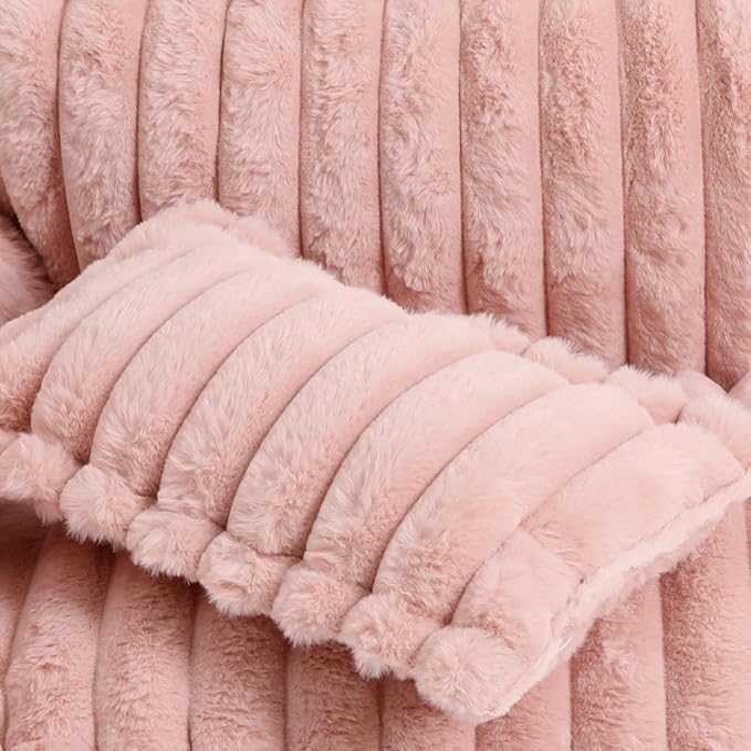 Plush Pet Couch, Soft Cat Bed with Bolster, Comfortable Pet Sofa for Indoor Lounging, Washable Cover, Large Size, Perfect for Medium to Large Breeds (Pink)