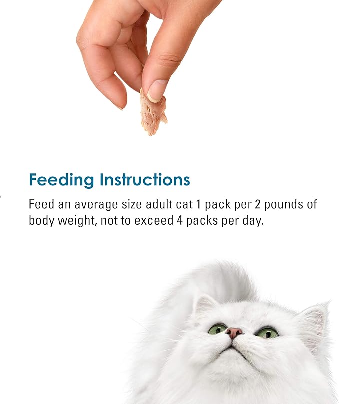 Purina Fancy Feast Purely Hand-Flaked Tuna Cat Treats, Steam-Baked Real Tuna, Pack of 5, 10 Count Pouches