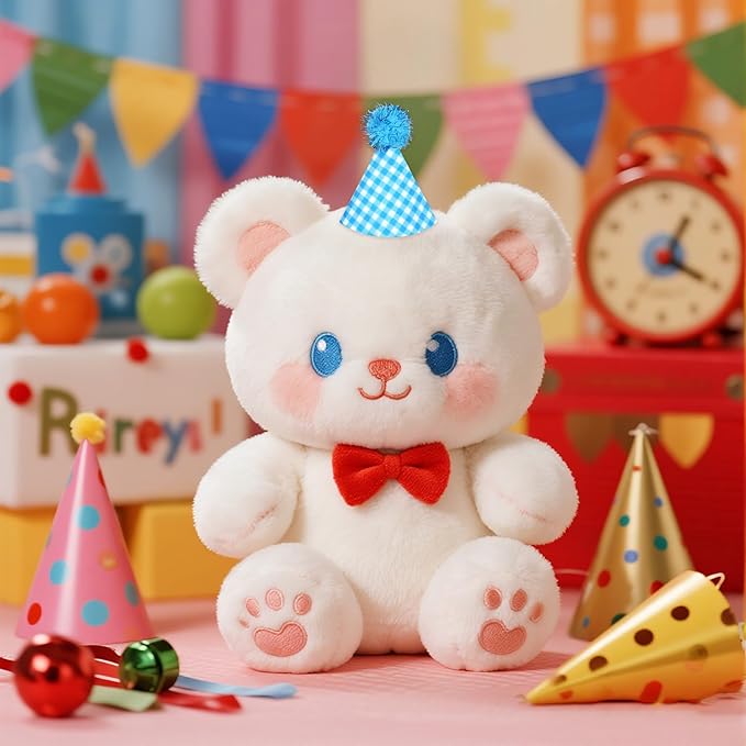 10Pcs Party Hats for Stuffed Animals, Cat Dog Birthday Hats Dolls Party Hat Mini Birthday Hat for Holiday Wedding Puppies Kittens Costume