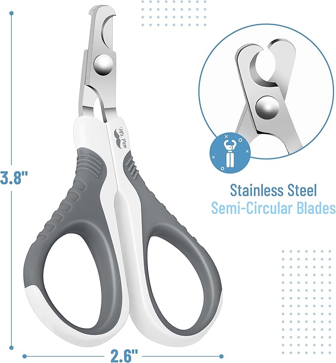 Mr. Pen- Cat Nail Clipper, Stainless Steel, Professional Sharp Cat Claw Trimmer for Small and Medium Cats, Pet Nail Clipper with Sturdy Non Slip Handle
