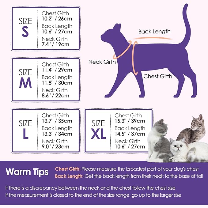 Turtleneck Sweater Coat for Cat, Sphynx Clothes Pajamas for Cats Only, Kitten Fleece Pullover Sweaters with Sleeves, Pet Warm Jumpsuit Sweatshirt for Cold Weather, Dark Purple L