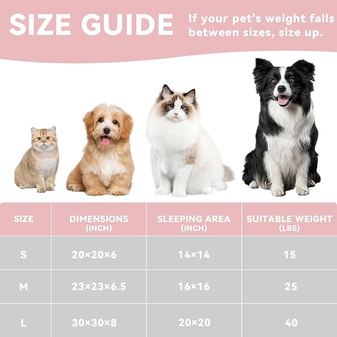Zerbuger 20in Washable Cat Beds for Indoor Cats - Round Donut Pet Bed for Cats, Small Dogs, Puppy, Kitten - Anti-Slip Bottom, Calming Bed Gift - Ideal for Every Home Space - Light Grey