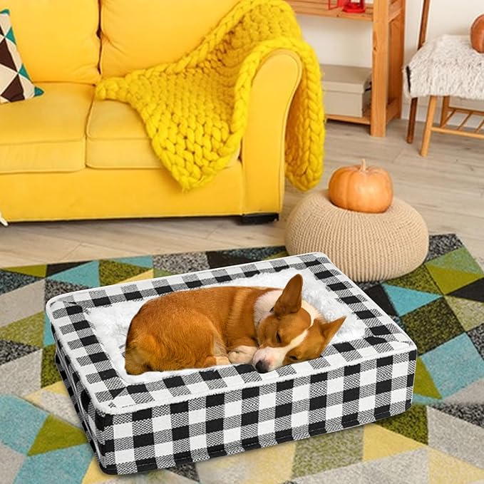 Cat Bed - Warm Pet Sleeping Nest Cuddler | Pet Sofa Bed for Small Dogs - for Living Room Crate Interior Bedroom Home