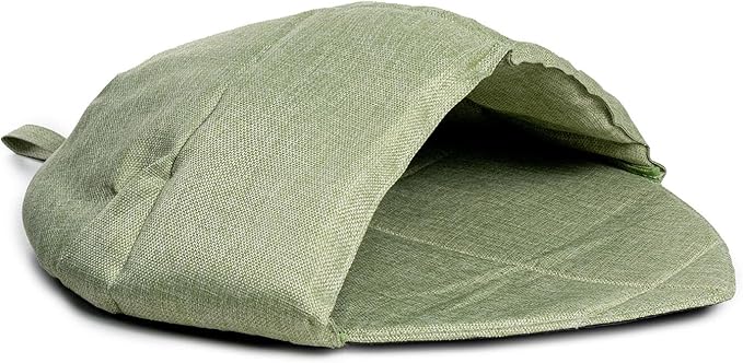 Indoor Cats Cave Bed with Leaves Shape Design Fabric Rest Sleep Bag for Kittens and Winter Autumn Essential Home Decors Cave