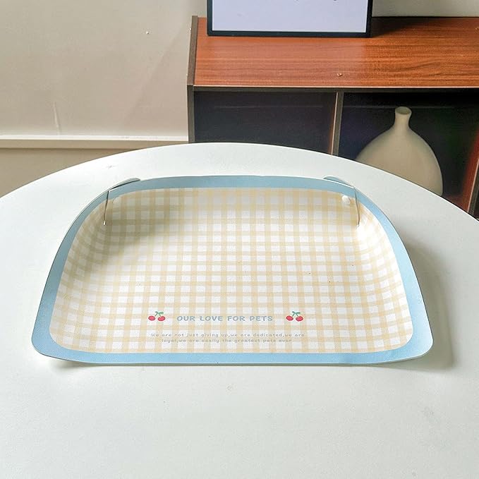 Nonspill Cats Food Mat Feeding Placemat Nonslip Base PU Oil Easy Maintenances for Pet Indoor Use Spillproof Food Mat