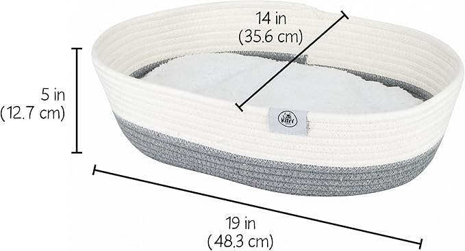 Kitty City Woven Cat Bed (Gray) (Pack of 2)