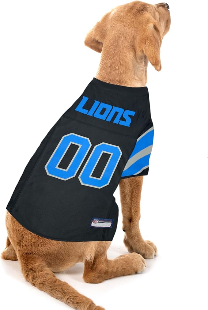 NFL Detroit Lions Color Rush Dog Jersey, Size: Medium. Color Rush Jersey, Cool and Sporty Dog Shirt, Best Football Jersey Costume for Dogs & Cats. Licensed Jersey Shirt