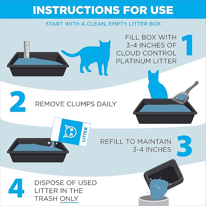 ARM & Hammer Cloud Control Platinum Cat Litter, Multi-Cat Clumping Litter, Hypoallergenic and Dust-Free, 14-Day Odor Control, 27.5 lbs