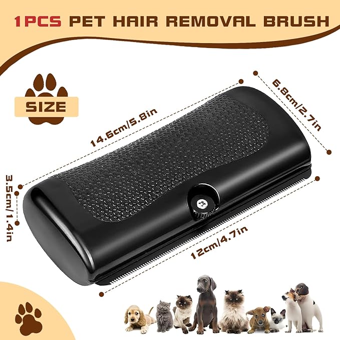 Deshedding Dog Brush, Dog Grooming Brush for Shedding, Pet Hair Removal Tool for Cats, Dogs, Horses, Easy Hair Removal for Pets