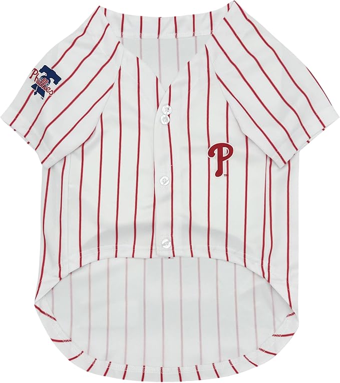 Pets First MLBPA Kyle Schwarber Player Jersey #12 Pet Jersey - MLB Philadelphia Phillies Mesh Players, Size Medium