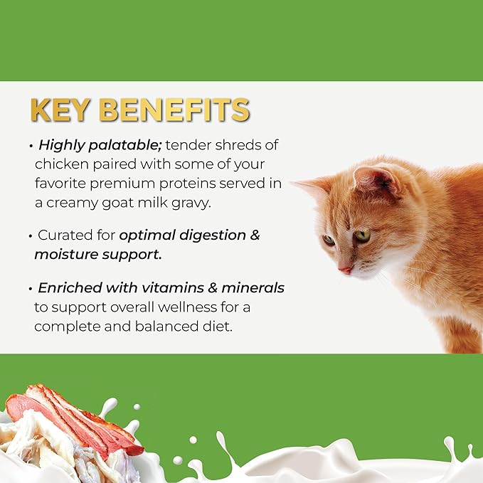 Fussie Cat Wet Canned Cat Food in Goat Milk, Chicken&Duck Formula, 2.47-oz cans, case of 24, Bundle Pack with HS Can Lid