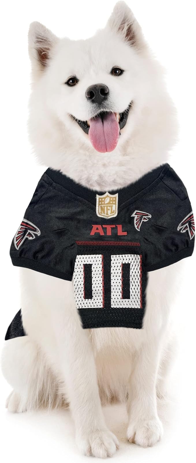 Pets First NFL Atlanta Falcons Dog Jersey, Size Medium, Football Shirt Costume for Pet, Dog Sports T-Shirt, NFL Team Clothing for Cats, Licensed Pet Apparel Available in 7 Sizes and 32 Teams