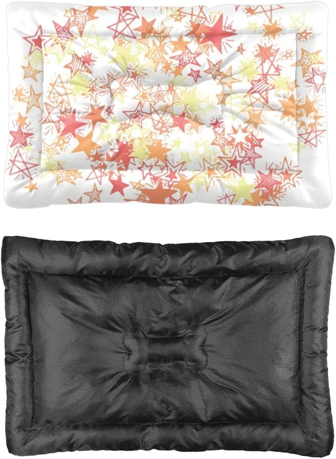 Celestial Pattern Dog Crate Pads Washable Dog Bed Mat Mat for Sofa Reusable Bed Non- Slip Bottom Furniture for Dogs Multi- Scenario Car Gift Printed Cat Pads 36× 24 Inch