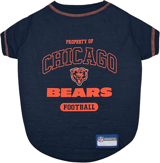 NFL Chicago Cubs Dog T-Shirt for Pets, Size X-Small. Officially Licensed Pet Shirt with Team Logo, Soft Stretchable Comfort Fit Apparel for Dogs & Cats