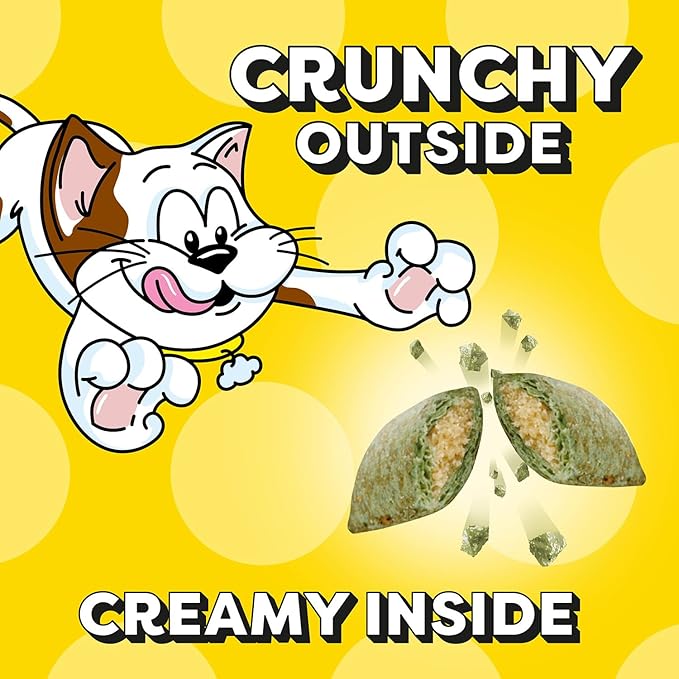 Temptations Cat Treats, Classic Crunchy and Soft Cat Treats, Blissful Catnip Flavor, Catnip Treats, 3 oz. Pouch (Pack of 12)