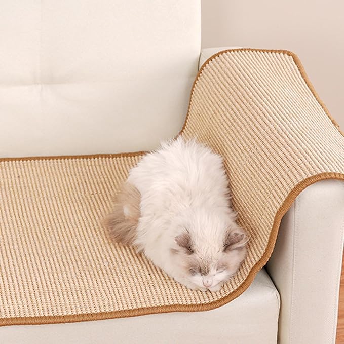 Cat Scratcher Mat | Sticky Furniture Protection Scratching Board | Sisal Cat Scratcher Pad - for Apartment, Farmhouse, Living Room, Bedroom, Balcony, Sofa, Bed, Floor