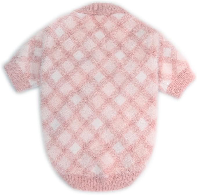 Dog Sweater, Sweaters for Small Dogs, Warm Soft Pet Clothes for Puppy, Medium Large Cat, Dogs Girl or Boy, Dog Shirt for Winter Christmas (Pink, X-Small)