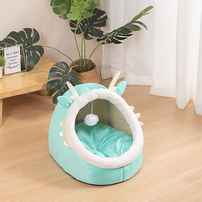 Plush Cats Cave Bed Sleep Bed Small Dog Pet Winter Sleep Cushion Antiscratching Cats Bedding Pet Supplies Furniture