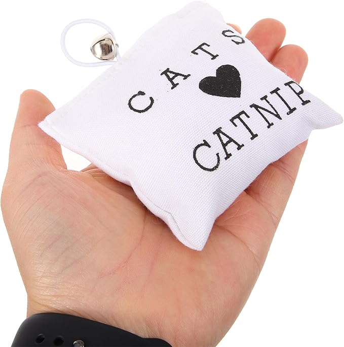Gadpiparty 3pcs Catnip Kitten Chew Embroidery Canvas Catnip Bags Teeth Cleaning for Indoor Cats Healthy Kitten Play Supplies Random Color