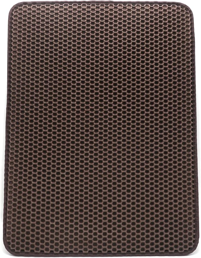 XKMT- Animal Pet Supplies Cats Litter & Housebreaking 60X45 Brown Cat litter Mat Double Layer Pad Trapper Folding Pad EVA Foam Rubber