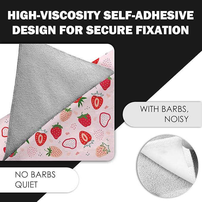 27.6"Cat Grooming Wrap, Self Adhesive Cat Wrap for Cutting Nails, Anti-Escape Cat Swaddle Wrap for Medicine Ear Cleaning, Strawberry Anti-Scratch Cats Burrito Restraint Blanket, Pet Tool (6-10 lbs)