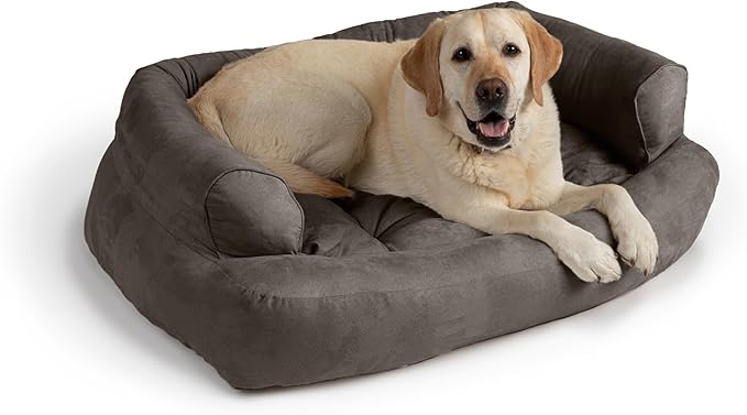 Snoozer Overstuffed Luxury Pet Sofa, X-Large, Anthracite