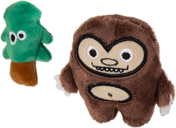 Mad Cat Sasquatch Catnip & Silvervine Plush Cat Toy, Pack of 2
