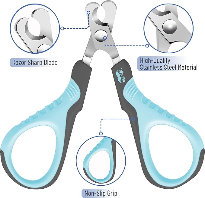 Mr. Pen- Cat Nail Clipper, Stainless Steel, Professional Sharp Cat Claw Trimmer for Small and Medium Cats, Pet Nail Clipper with Sturdy Non Slip Handle