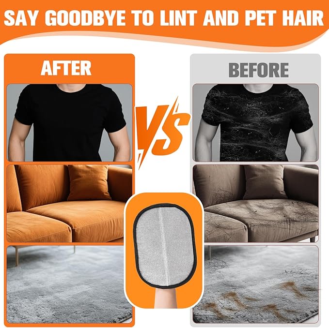 Pet Grooming Glove for Dogs and Cats, Pet Hair Remover Glove Deshedding Brush Mitt, Gentle Massage Grooming Tool, Easy to Clean, Works on Long and Short Hair Pets for Shedding Fur Removal