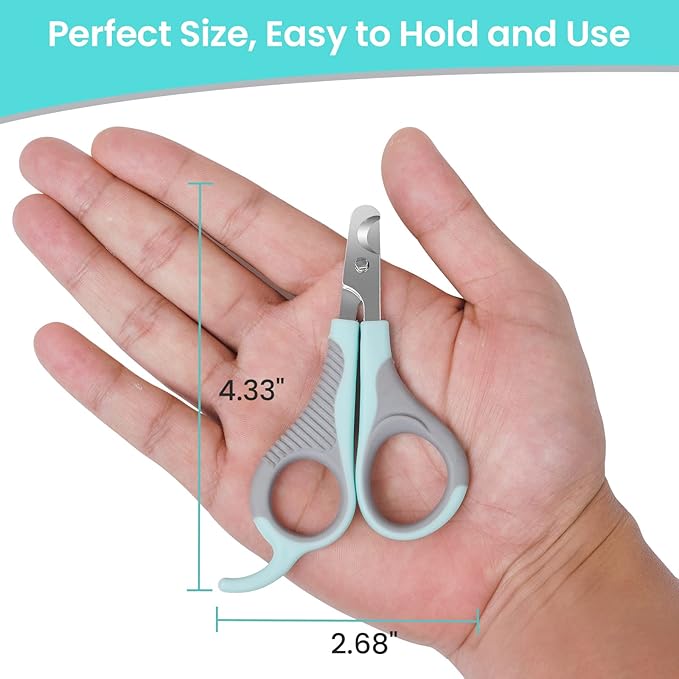 Cat Nail Clippers for Indoor Cats, Cat Nail Trimmers with Nail File, Cat Claw Clippers, Pet Nail Clippers for All Kinds of Cats, Puppy, Kitten, Chinchilla, All Small Breeds Pets