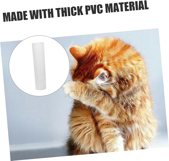 SUPVOX Cat Scratch Furniture Protector PVC Self-Adhesive Couch Sofa Bed Tape Wide Use 1 Set