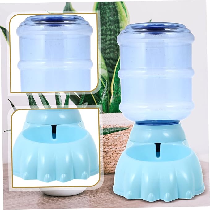Abaodam 3.8L Automatic Dog Water Dispenser Gravity PET Water Bowl for Cats Dogs Watering System Non-Slip Base Suitable for Home Travel Random Color