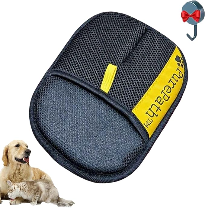 Hair Remover Glove, Electrostatic Pet Hair Remover Glove for Dogs and Cats, Cat Hair Removal Brush, Pet Grooming Supplies for Clothing, Couch, Carpet, Car Seat, Bed, Laundry (1Pc)