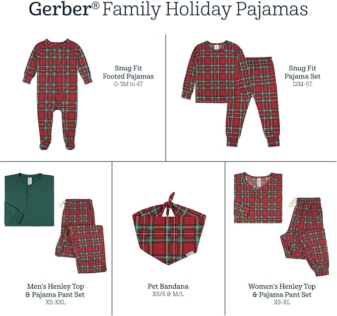 Gerber Baby Holiday Family Matching Pajamas