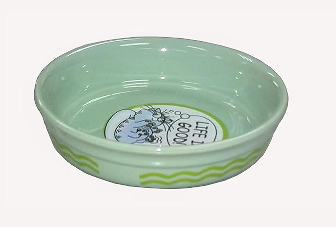 FixtureDisplays® 6x6x1.2" Ceramic Pet Bowl Highend Dog Cat Bowl Porcelain Dog Cat Feeder Puppy Bowl 12259-NF